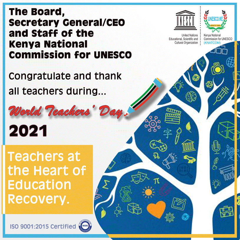 Read more about the article Congratulating all teachers during World Teachers Day 5th October 2021